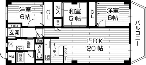 Floor plan. 3LDK, Price 15.9 million yen, Occupied area 79.74 sq m , Balcony area 8 sq m 2013 mid-October the entire renovation is complete! ! Immediate preview, Possible move! !