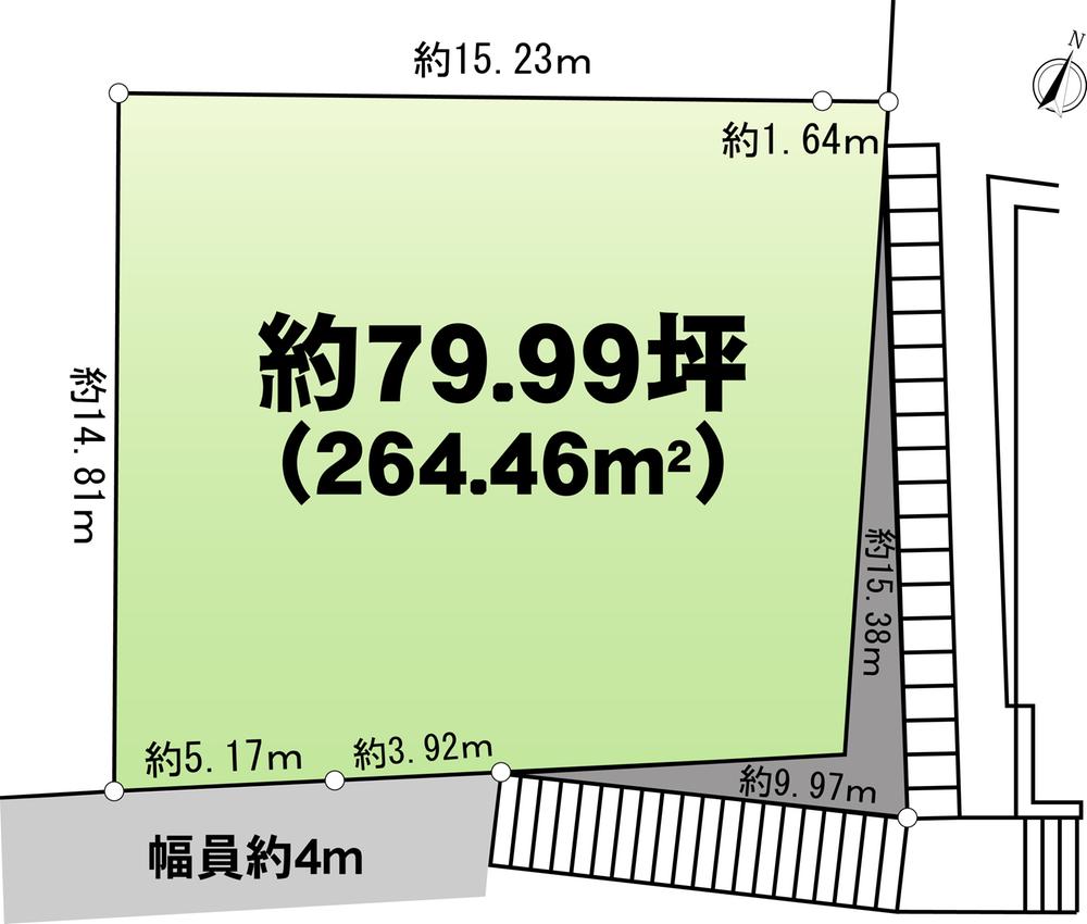 Compartment figure. Land price 38,800,000 yen, Land area 286.75 sq m   ■ Current Status: Vacant Land