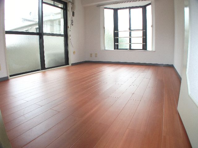 Other room space. Cute bay window, Two-sided lighting Western-style.