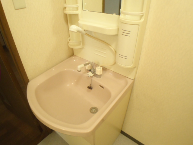 Washroom. Wash basin with shampoo dresser