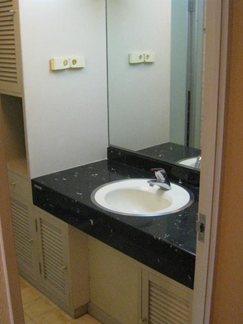 Wash basin, toilet. Room (August 2012) shooting