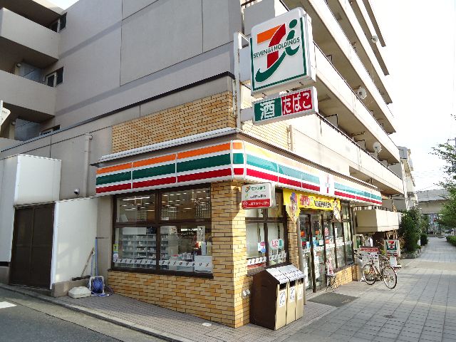 Convenience store. Seven-Eleven Kobe Mikage Gunge store up (convenience store) 403m