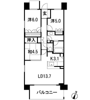 Floor: 3LDK, occupied area: 72.57 sq m, Price: TBD
