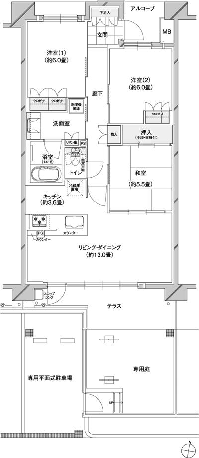 Floor: 3LDK, occupied area: 78.34 sq m, Price: TBD