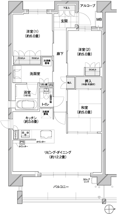 Floor: 3LDK, occupied area: 75.42 sq m, Price: TBD