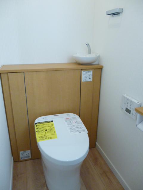 Toilet. Spacious space of meter module