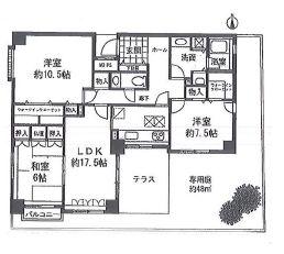 Floor plan. 3LDK, Price 27,800,000 yen, Footprint 107.11 sq m