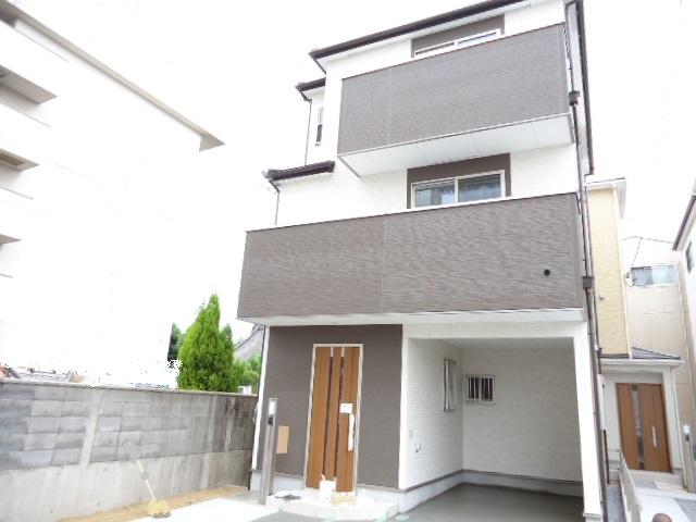 Rendering (appearance).  [Local sales representative company T ・ M planning 06-6627-7007] 4LDK3 storey parking two Measures to conserve energy, Parking two Allowed, 