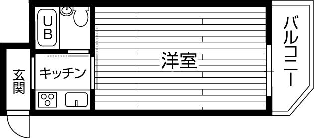 Floor plan. 1K, Price 4.2 million yen, Footprint 16.5 sq m