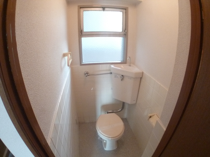 Toilet. Also window attached to the toilet.