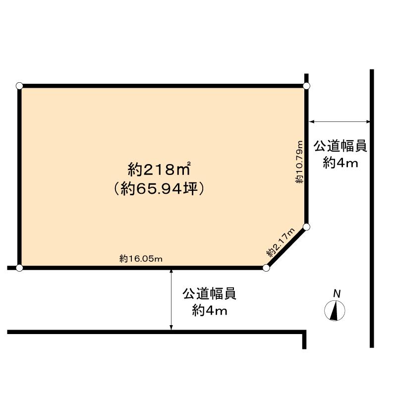 Compartment figure. Land price 39,800,000 yen, Land area 218 sq m