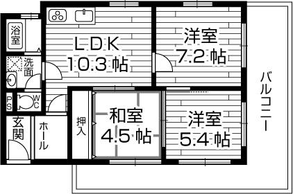 Floor plan. 3LDK, Price 14.9 million yen, Occupied area 66.84 sq m , Balcony area 16.92 sq m