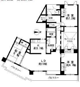 Floor plan. 3LDK, Price 49,800,000 yen, Footprint 99.1 sq m , Balcony area 27.85 sq m