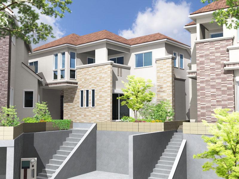 Rendering (appearance). No. B land Rendering image CG. 