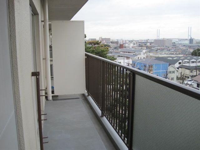 Balcony. Bright balcony