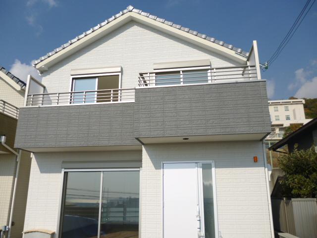 Local appearance photo. Power board specification of the outer wall material Asahi Chemical Industry Co., Ltd.