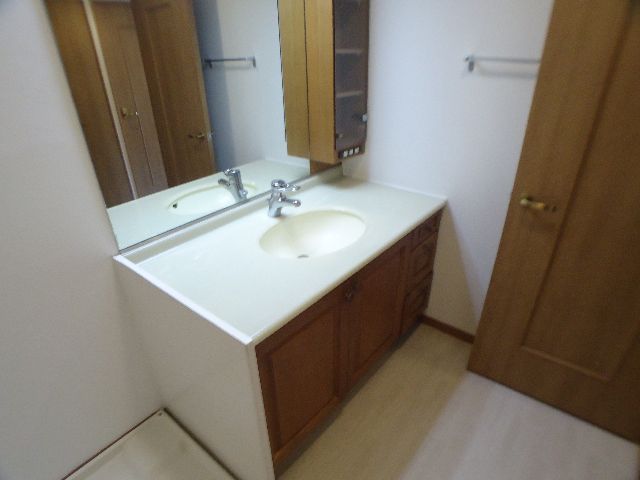 Washroom. Basin space.