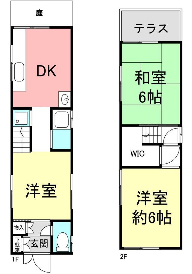 Floor plan. 15.8 million yen, 3DK, Land area 46.81 sq m , Building area 52.6 sq m