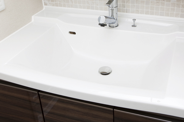 Bathing-wash room.  [Bowl-integrated counter] Counter and bowl are integrally molded, The seam is easy-care vanity without (same specifications)