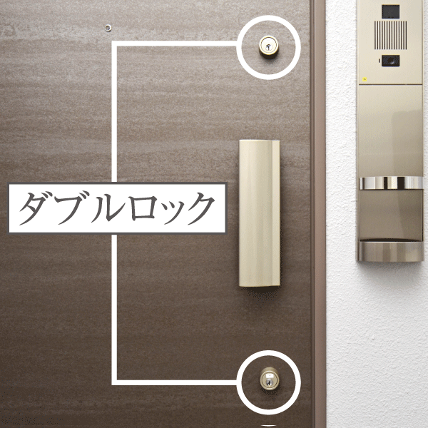 Security.  [Double Rock] Entrance door is friendly incorrect lock prevention, V18 cylinder lock is the double lock specifications provided in the two places (same specifications)