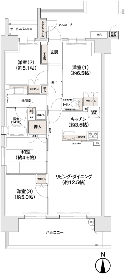 Floor: 4LDK, occupied area: 78.47 sq m, Price: 28.9 million yen