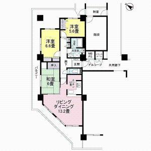 Floor plan. 3LDK, Price 27,800,000 yen, Occupied area 78.36 sq m , Balcony area 40.24 sq m