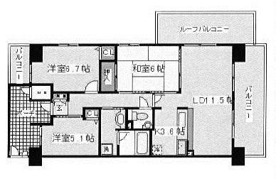 Floor plan. 3LDK, Price 26,800,000 yen, Occupied area 71.88 sq m , Balcony area 26.2 sq m