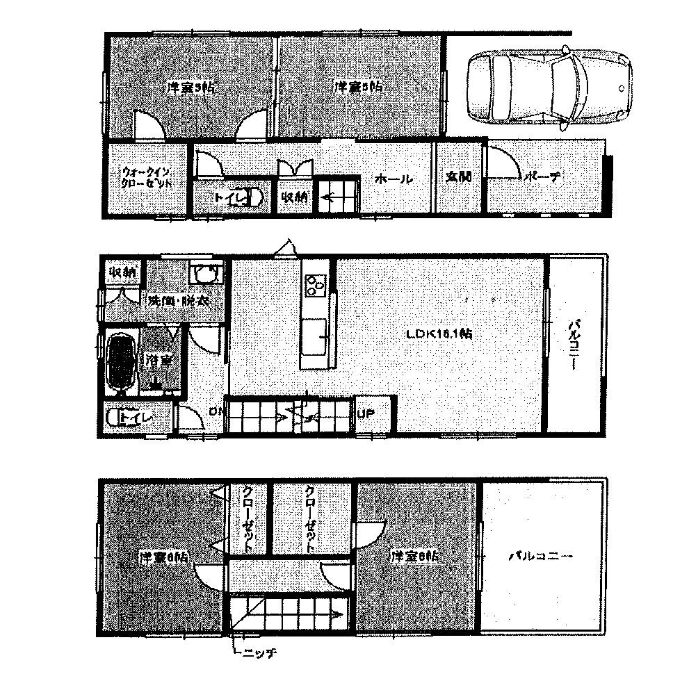 Floor plan. 31,800,000 yen, 4LDK, Land area 76.42 sq m , Building area 118.35 sq m