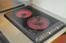 Kitchen. Popular two-burner electric heating with a stove