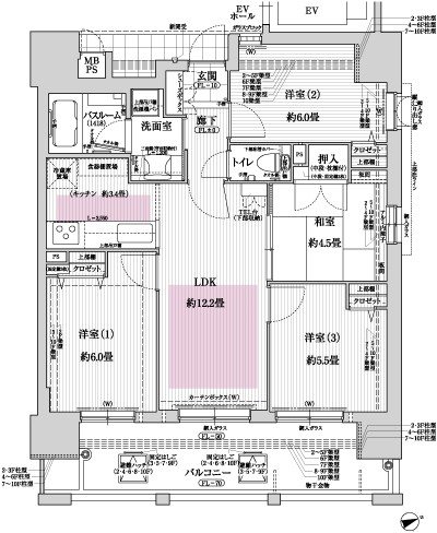 Floor: 4LDK, occupied area: 70.29 sq m, Price: 29,800,000 yen ~ 36,300,000 yen