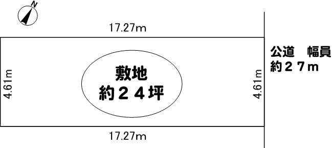 Compartment figure. Land price 27,800,000 yen, Land area 79.67 sq m