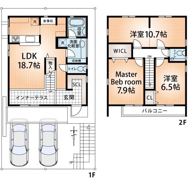 Floor plan. 27,800,000 yen, 4LDK, Land area 114.58 sq m , Building area 105.58 sq m