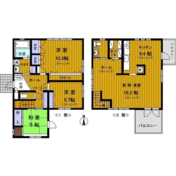Floor plan. 31,800,000 yen, 3LDK + S (storeroom), Land area 155.29 sq m , Building area 118.32 sq m
