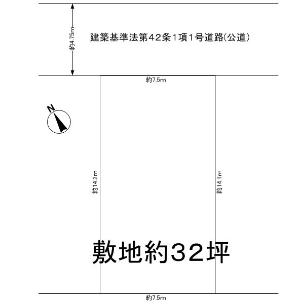 Compartment figure. Land price 12 million yen, Land area 106.26 sq m