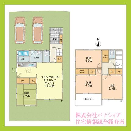 Floor plan. 21,800,000 yen, 4LDK, Land area 132 sq m , Building area 93.96 sq m