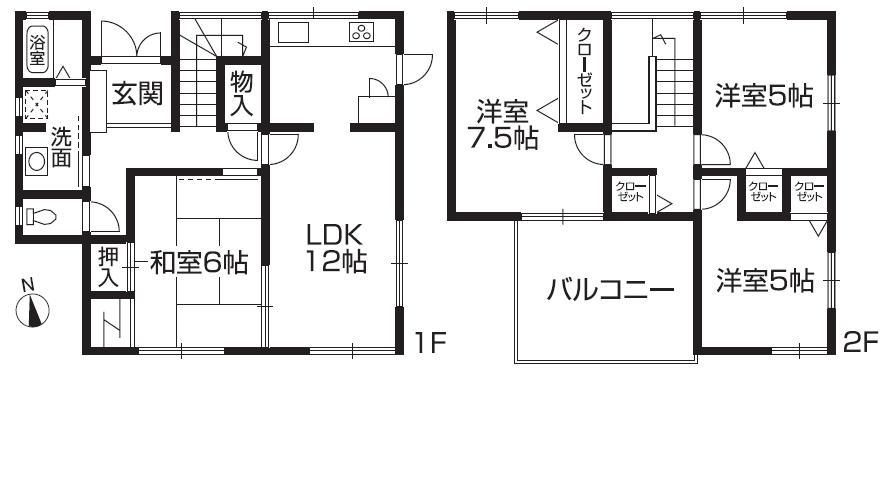Floor plan. 26,800,000 yen, 4LDK, Land area 239.22 sq m , Building area 95.63 sq m