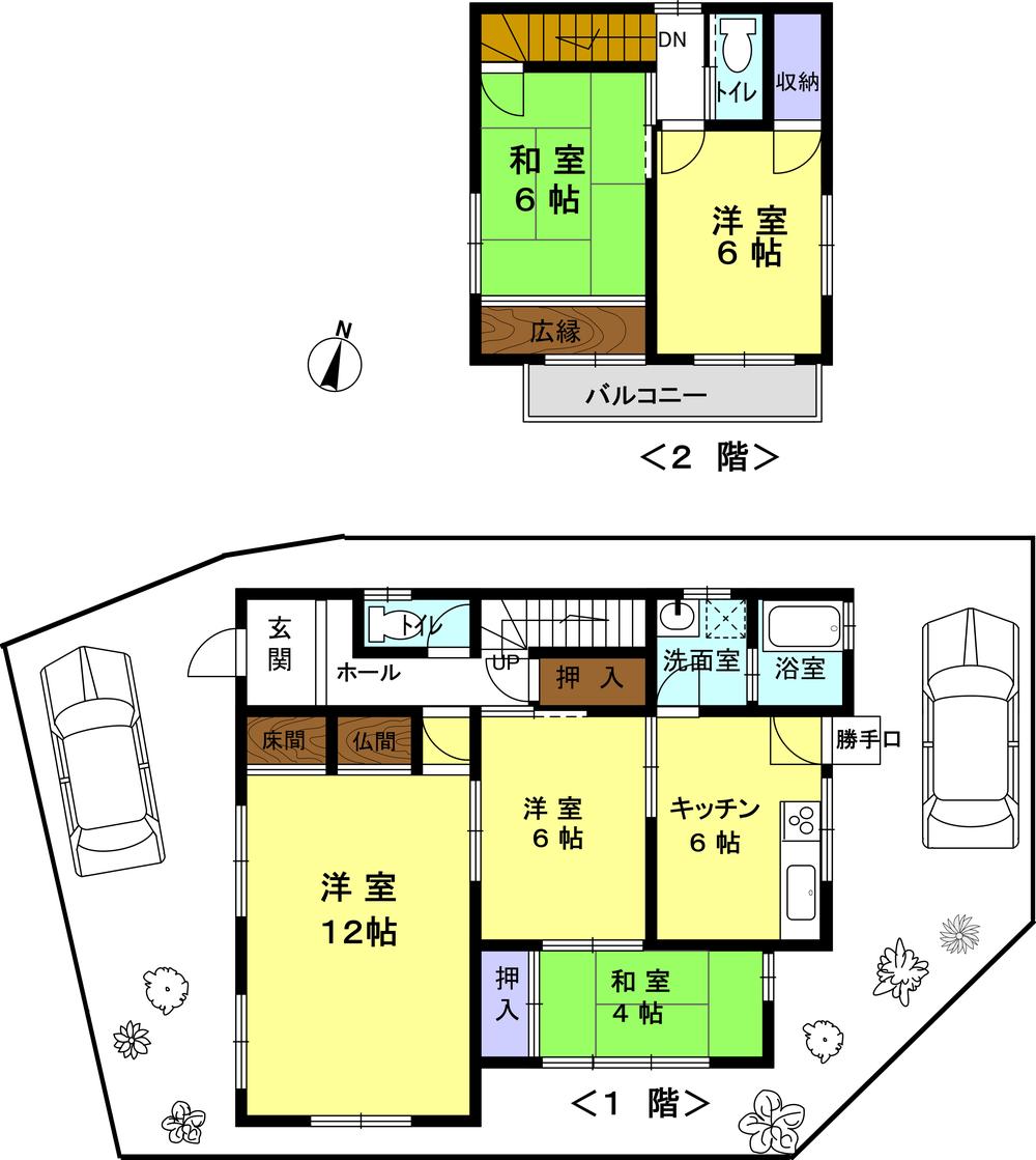 Floor plan. 8.9 million yen, 4DK, Land area 213 sq m , Building area 85.46 sq m