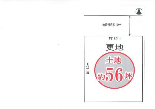 Compartment figure. Land price 17.8 million yen, Land area 185.94 sq m