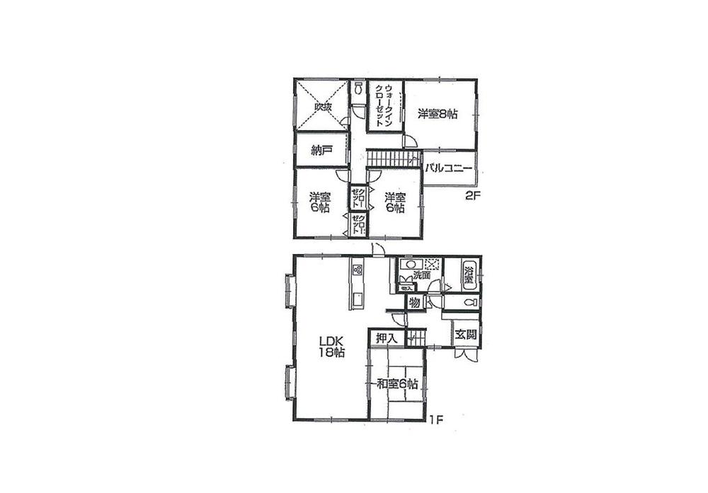 Floor plan. 27,800,000 yen, 4LDK, Land area 158.82 sq m , Building area 119.24 sq m