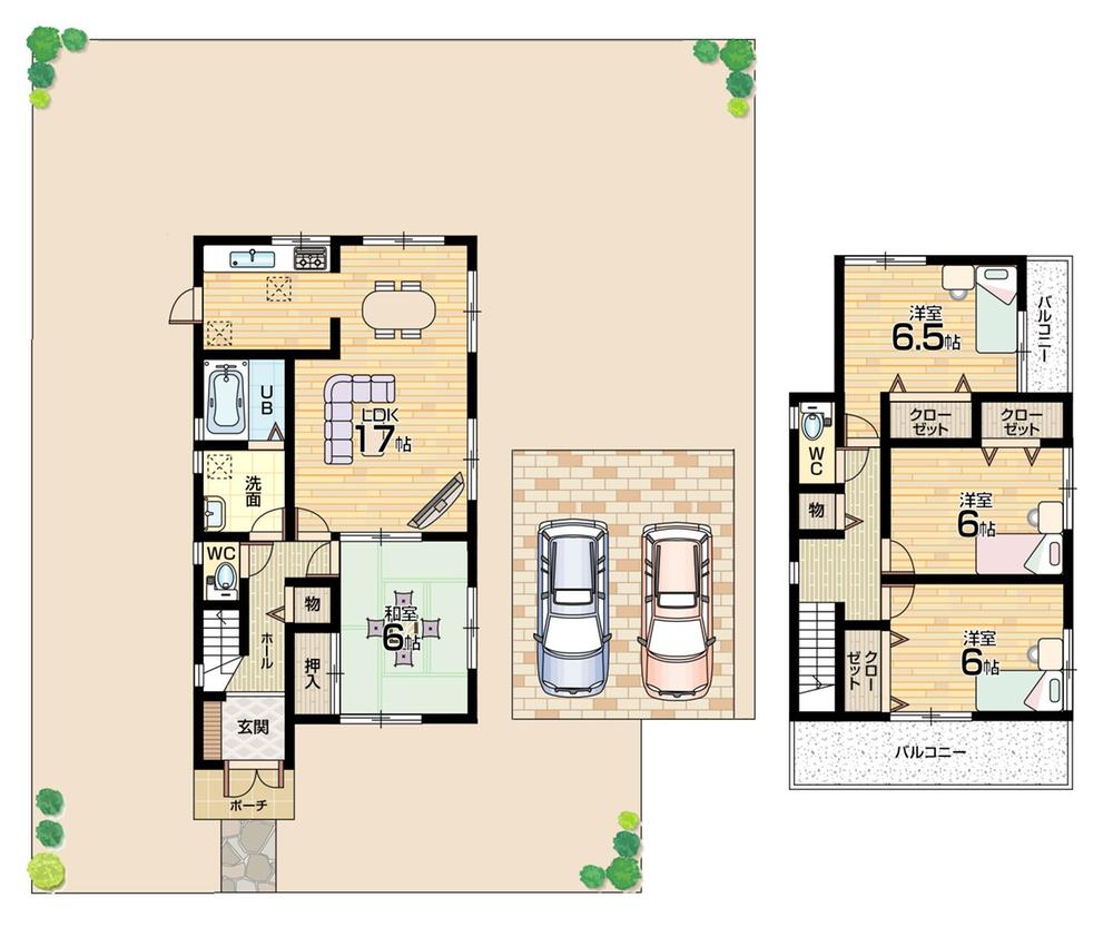 Floor plan. 21.9 million yen, 4LDK, Land area 329.94 sq m , Building area 98.82 sq m   [Limit 1 House] 