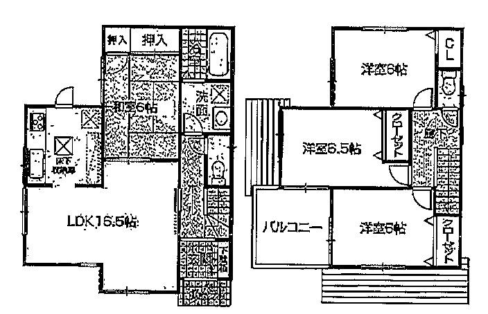 Floor plan. 23.8 million yen, 4LDK, Land area 148.38 sq m , Building area 95.58 sq m floor plan