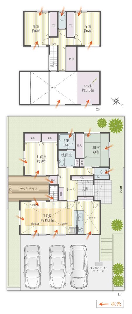 Floor plan. 32,800,000 yen, 4LDK, Land area 235.4 sq m , Building area 124.48 sq m