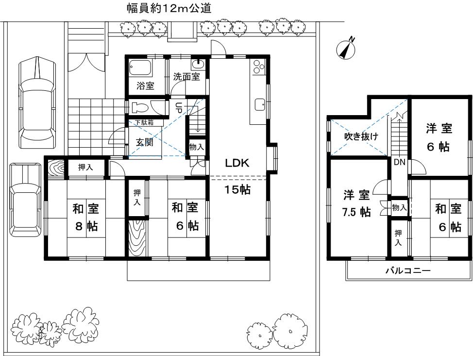 Floor plan. 26,800,000 yen, 5LDK, Land area 269.68 sq m , Building area 117.04 sq m
