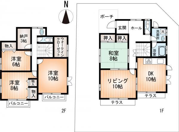 Floor plan. 23.8 million yen, 4LDK+S, Land area 199.26 sq m , Building area 139.11 sq m floor plan drawings