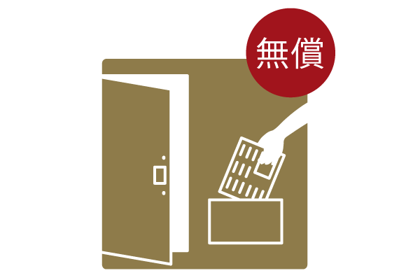 Variety of services.  [Morning newspaper delivery service] Deliver the morning paper until the new 聞受 of each residence. It eliminates the need to go to get the newspaper to the first floor in a busy morning, Room is born to the time ※ It is provided by the newsagent (PICT)