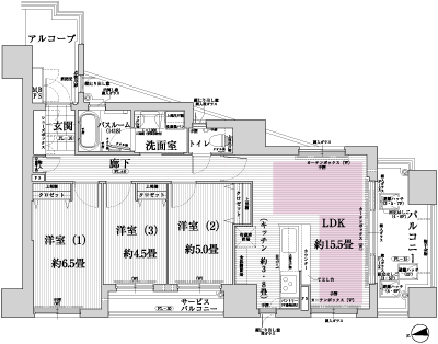 Floor: 3LDK, occupied area: 71.14 sq m, Price: 31.7 million yen ~ 35,100,000 yen