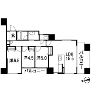 Floor: 3LDK, occupied area: 71.14 sq m, Price: 31.7 million yen ~ 35,100,000 yen