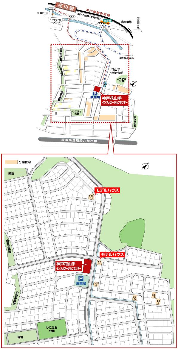 The entire compartment Figure. Land plan view. It is in the town are located the green space of the four parks and 10 locations. 