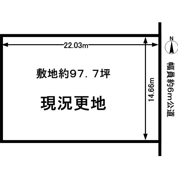 Compartment figure. Land price 21.5 million yen, Land area 323.09 sq m