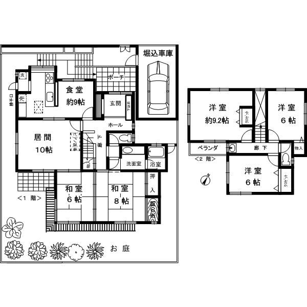 Floor plan. 19 million yen, 5LDK, Land area 230.45 sq m , Building area 129.35 sq m